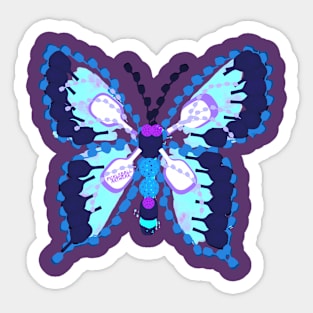 Pickleball Butterfly by Pickleball ARTwear Sticker